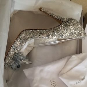 Jimmy Choo custom Cinderella shoes